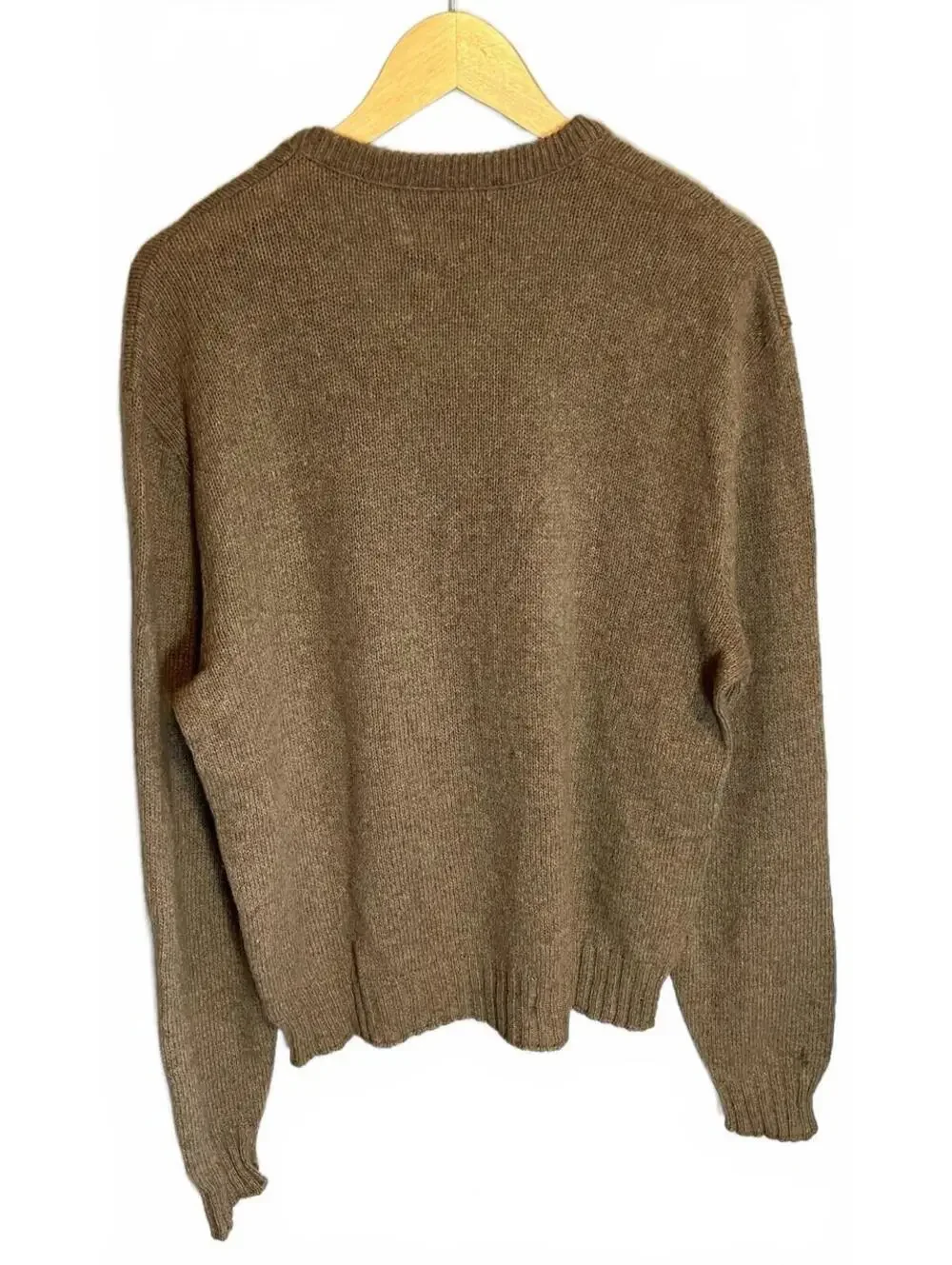 VTG 80’s Manhattan V-neck Brown Sweater Mens Size L USA Grunge Minimalist USA